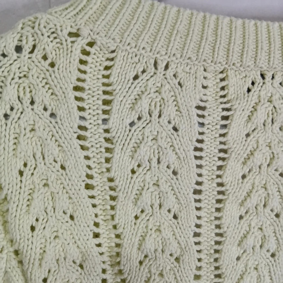 Nautica Jeans Company Cardigan Sweater Light Green Large VTG - Picture 8 of 8